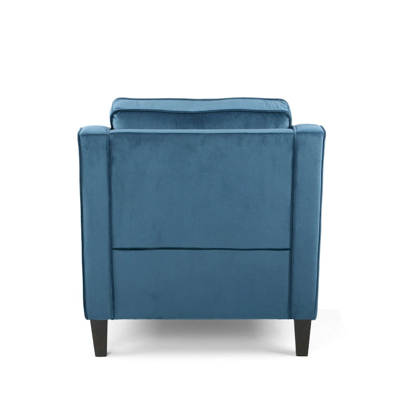 Poltrona Milo in velluto contemporaneo di Christopher Knight Home - 30,75 L x 33,50 P x 33,75 A