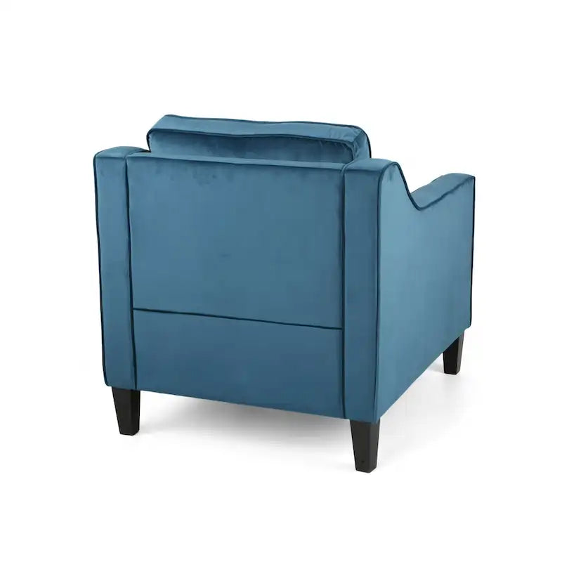 Poltrona Milo in velluto contemporaneo di Christopher Knight Home - 30,75 L x 33,50 P x 33,75 A