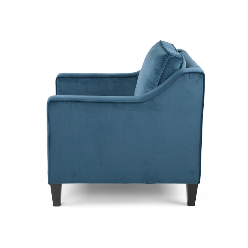 Poltrona Milo in velluto contemporaneo di Christopher Knight Home - 30,75 L x 33,50 P x 33,75 A