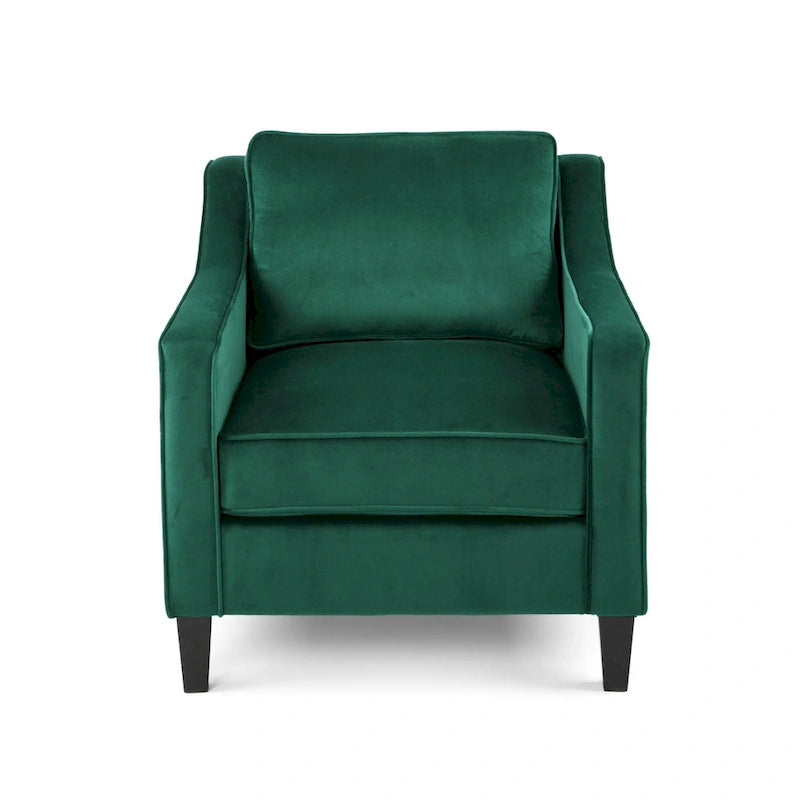 Poltrona Milo in velluto contemporaneo di Christopher Knight Home - 30,75 L x 33,50 P x 33,75 A
