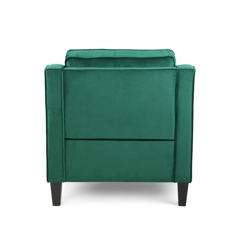 Poltrona Milo in velluto contemporaneo di Christopher Knight Home - 30,75 L x 33,50 P x 33,75 A