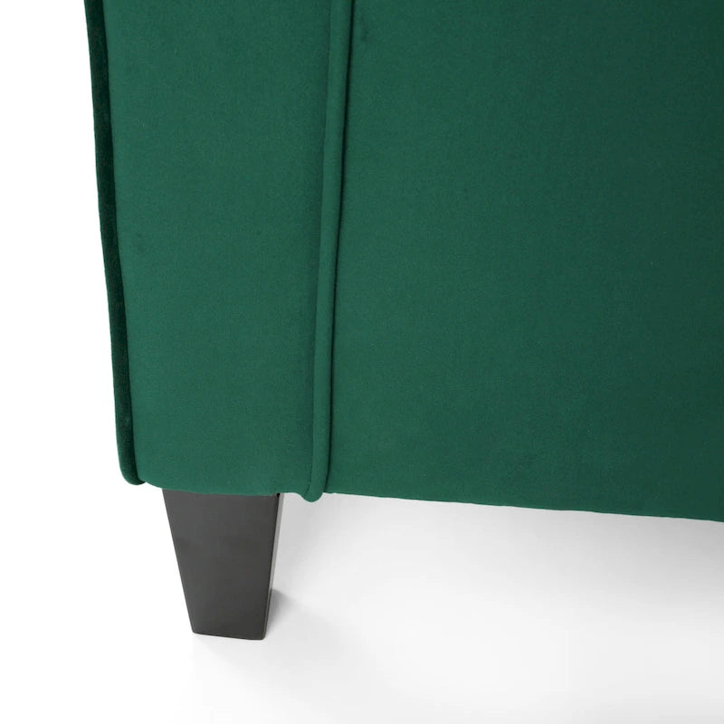 Poltrona Milo in velluto contemporaneo di Christopher Knight Home - 30,75 L x 33,50 P x 33,75 A