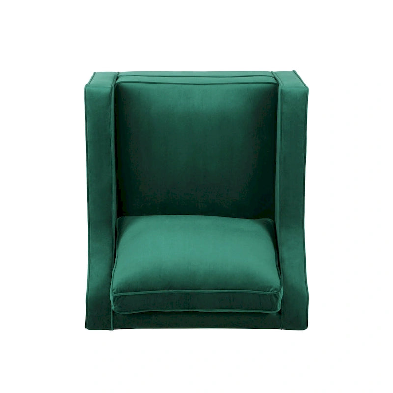 Poltrona Milo in velluto contemporaneo di Christopher Knight Home - 30,75 L x 33,50 P x 33,75 A