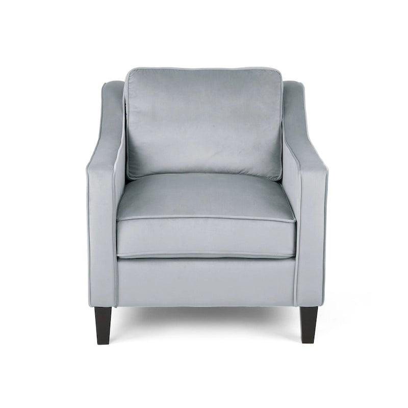 Poltrona Milo in velluto contemporaneo di Christopher Knight Home - 30,75 L x 33,50 P x 33,75 A
