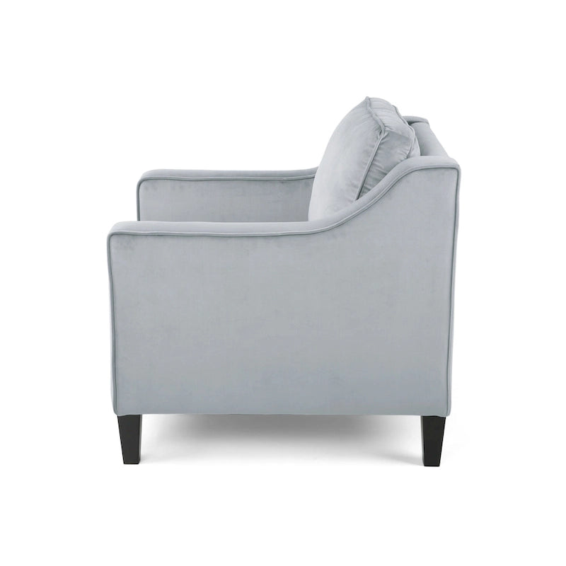 Poltrona Milo in velluto contemporaneo di Christopher Knight Home - 30,75 L x 33,50 P x 33,75 A