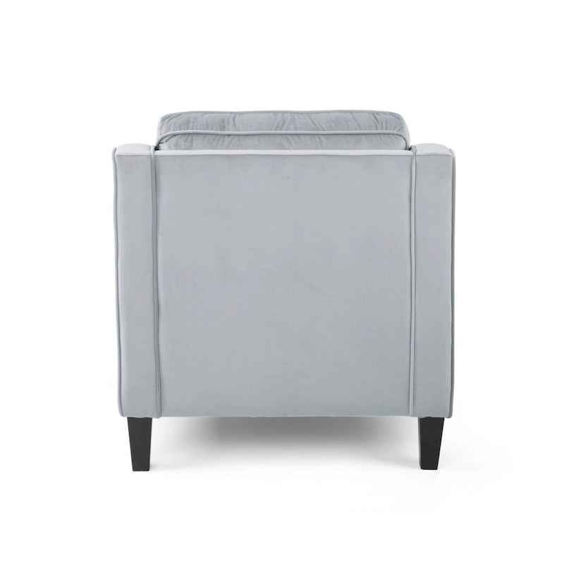 Poltrona Milo in velluto contemporaneo di Christopher Knight Home - 30,75 L x 33,50 P x 33,75 A