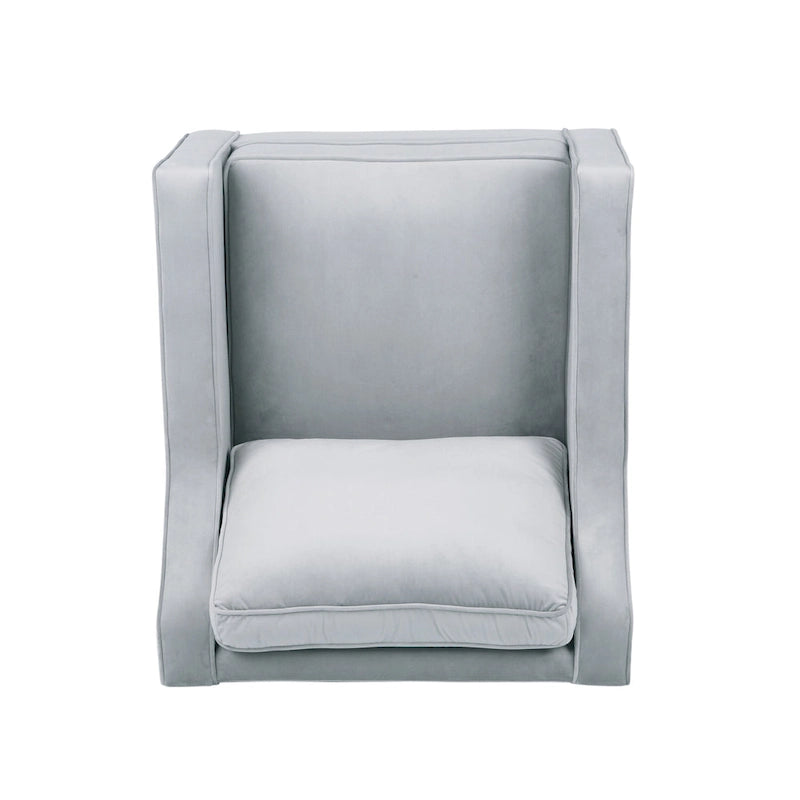 Poltrona Milo in velluto contemporaneo di Christopher Knight Home - 30,75 L x 33,50 P x 33,75 A