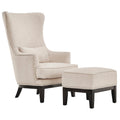 Poltrona lounge Capella Highback Wing con poggiapiedi di iNSPIRE Q Artisan