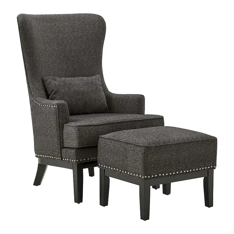 Poltrona lounge Capella Highback Wing con poggiapiedi di iNSPIRE Q Artisan