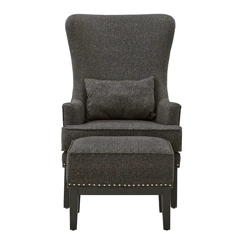 Poltrona lounge Capella Highback Wing con poggiapiedi di iNSPIRE Q Artisan