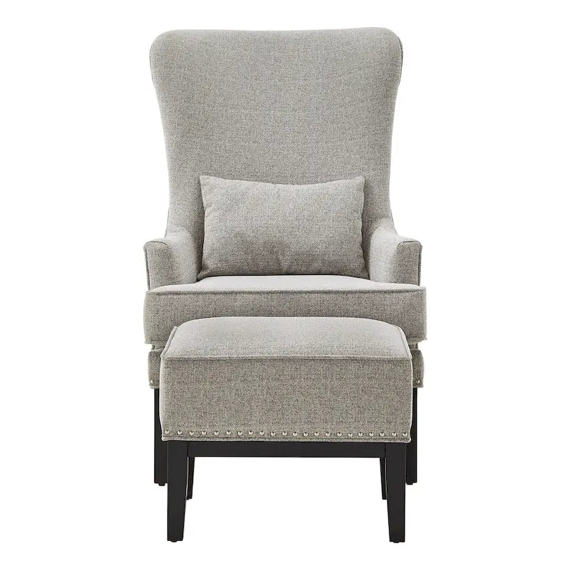 Poltrona lounge Capella Highback Wing con poggiapiedi di iNSPIRE Q Artisan