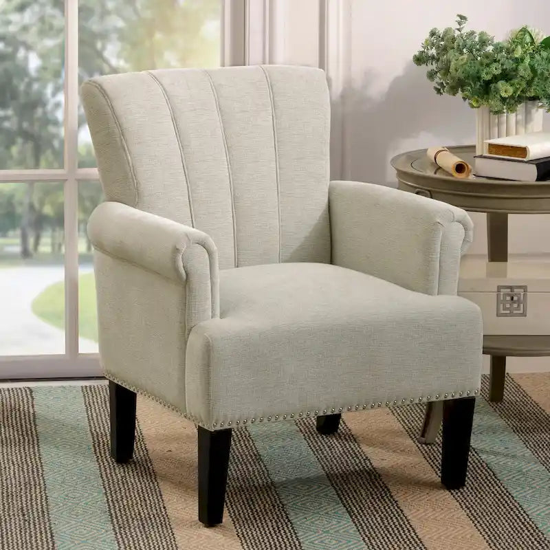 Poltrona imbottita in poliestere Accent Rivet