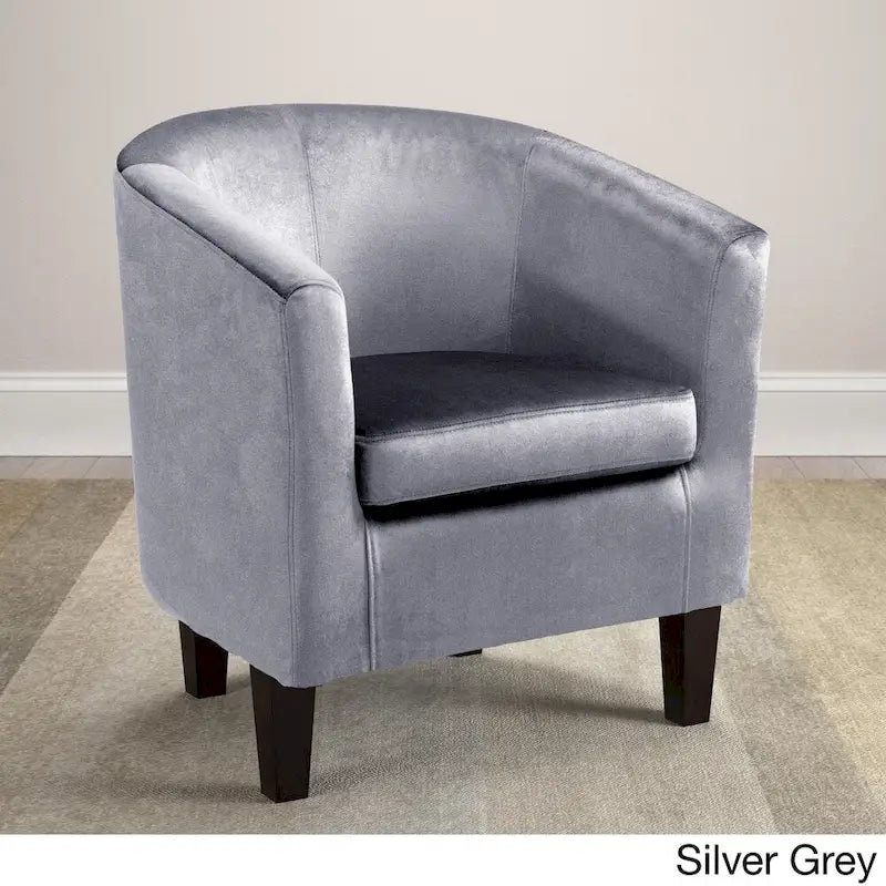 Poltrona a pozzetto imbottita in velluto Broadway Copper Grove