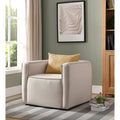 Poltrona di design Dack imbottita in tessuto di Furniture of America