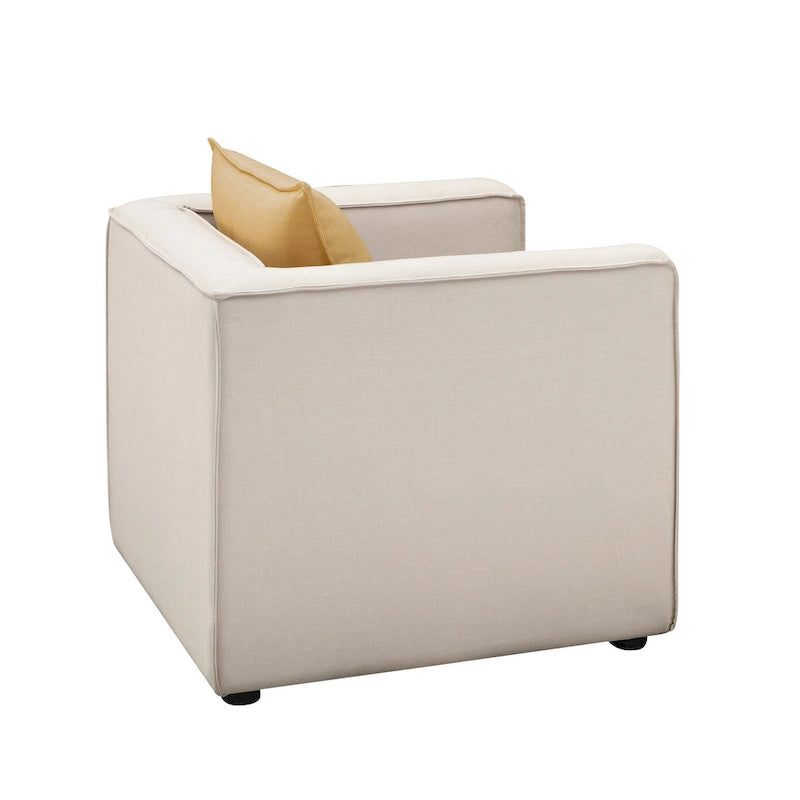 Poltrona di design Dack imbottita in tessuto di Furniture of America