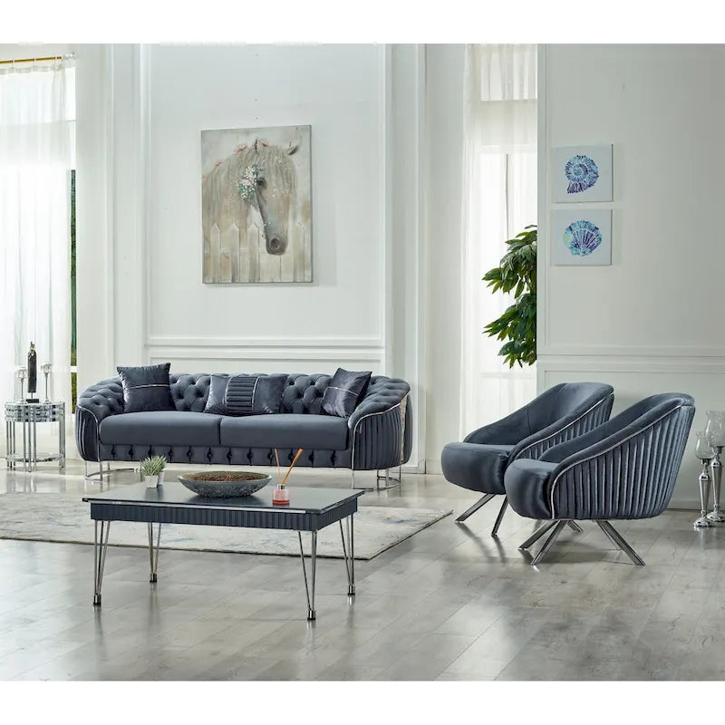 Confortevole poltrona moderna da soggiorno Lucca