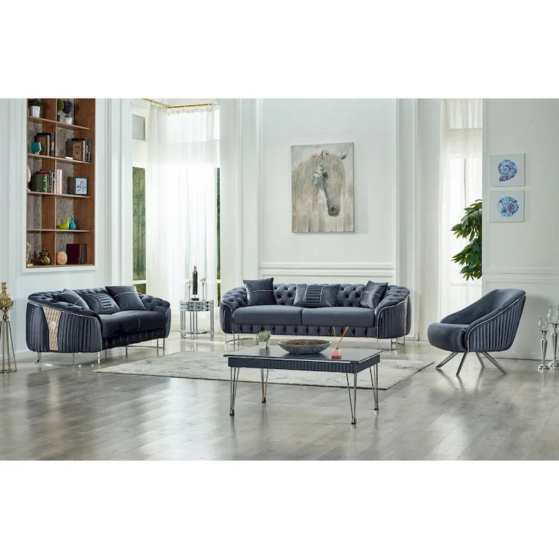 Confortevole poltrona moderna da soggiorno Lucca