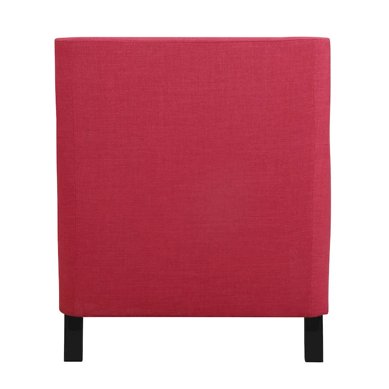 Poltrona d'accento Erica con borchie decorative cromate