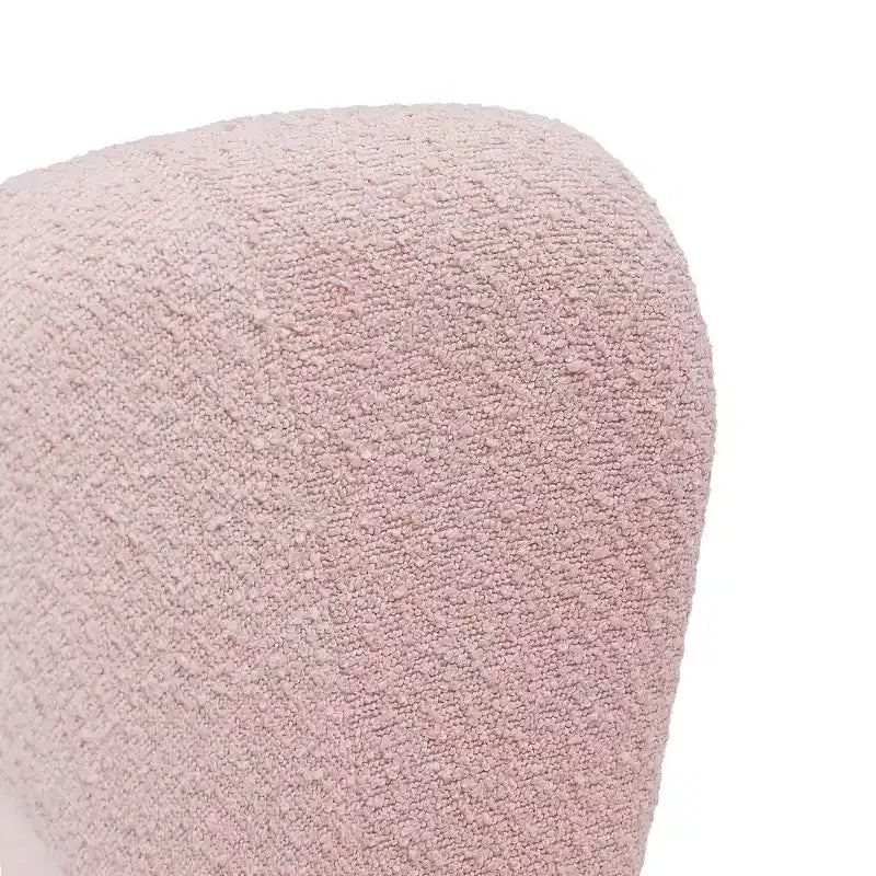 WestinTrends Poltrona a pozzetto in bouclé imbottita larga 64,8 cm con poggiapiedi pouf e sgabello set