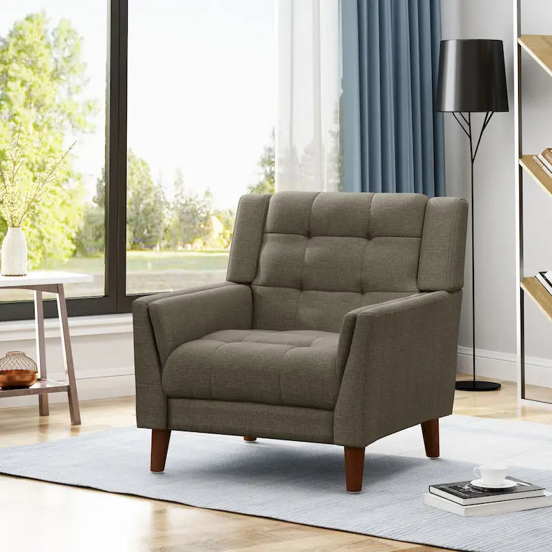 Poltrona moderna Mid-century Candace di Christopher Knight Home - 32,28W x 31,50L x 32,68H