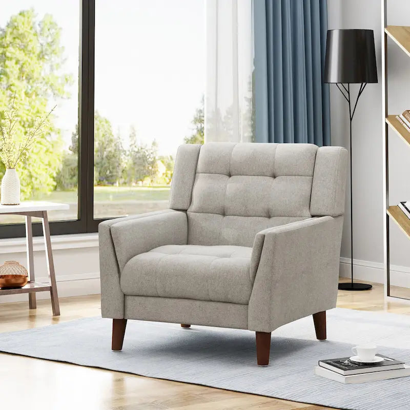 Poltrona moderna Mid-century Candace di Christopher Knight Home - 32,28W x 31,50L x 32,68H