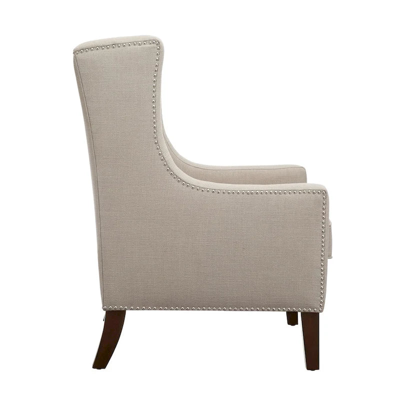 Madison Park Weston Leinen-Sessel mit Ohrenlehne