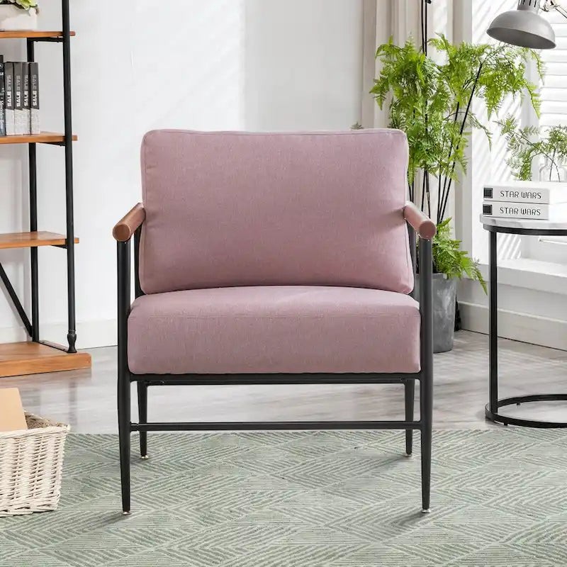 Ebello Comfy Simple Upholstered Single Armchair for Living Room