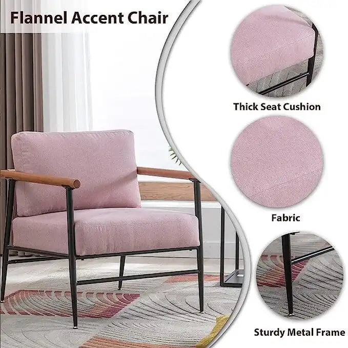 Ebello Comfy Simple Upholstered Single Armchair for Living Room