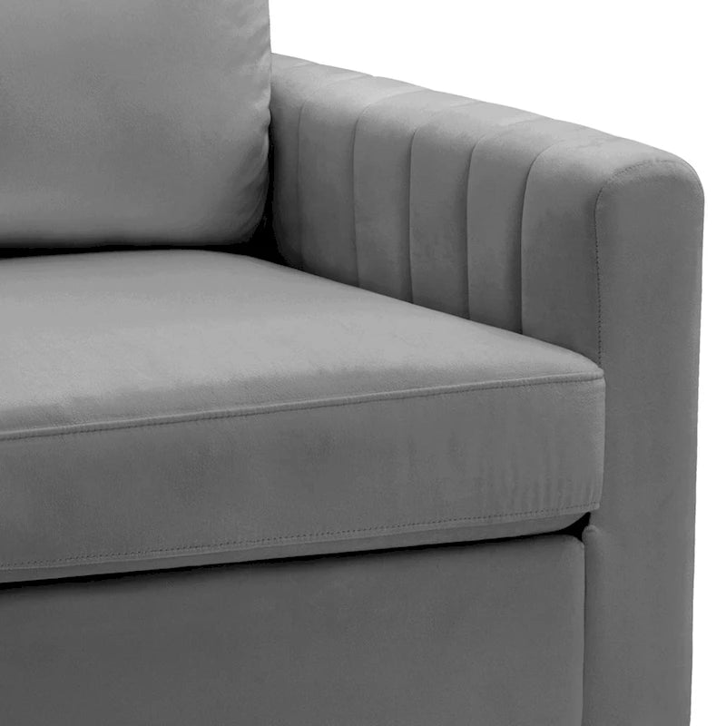 Poltrona moderna imbottita Pellebant, stile Club