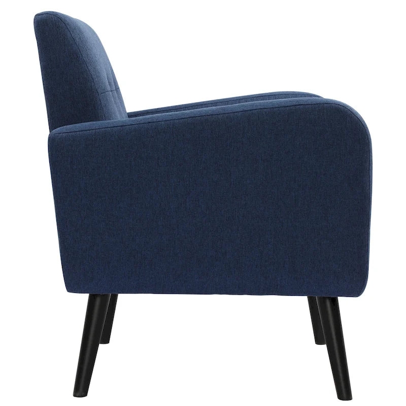 Mid Century Fabric Modern Accent Chair Armchair