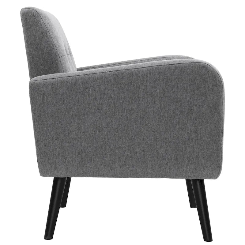 Mid Century Fabric Modern Accent Chair Armchair