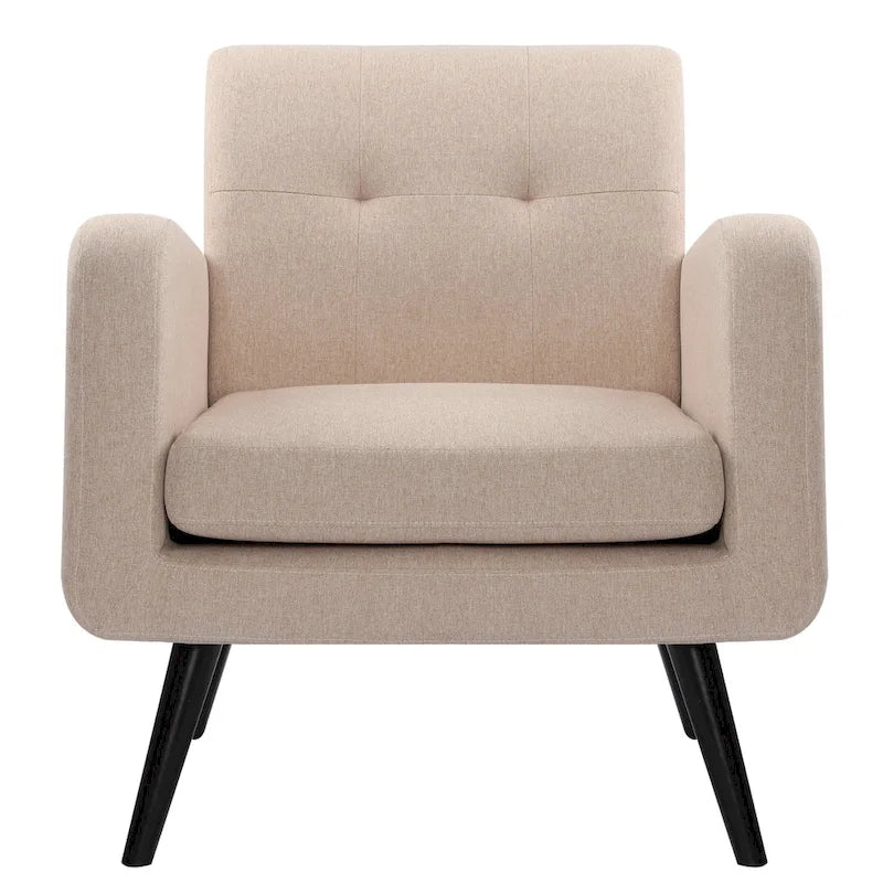 Mid Century Fabric Modern Accent Chair Armchair