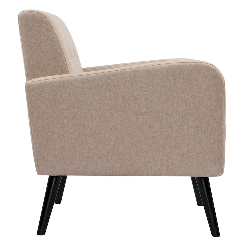 Mid Century Fabric Modern Accent Chair Armchair