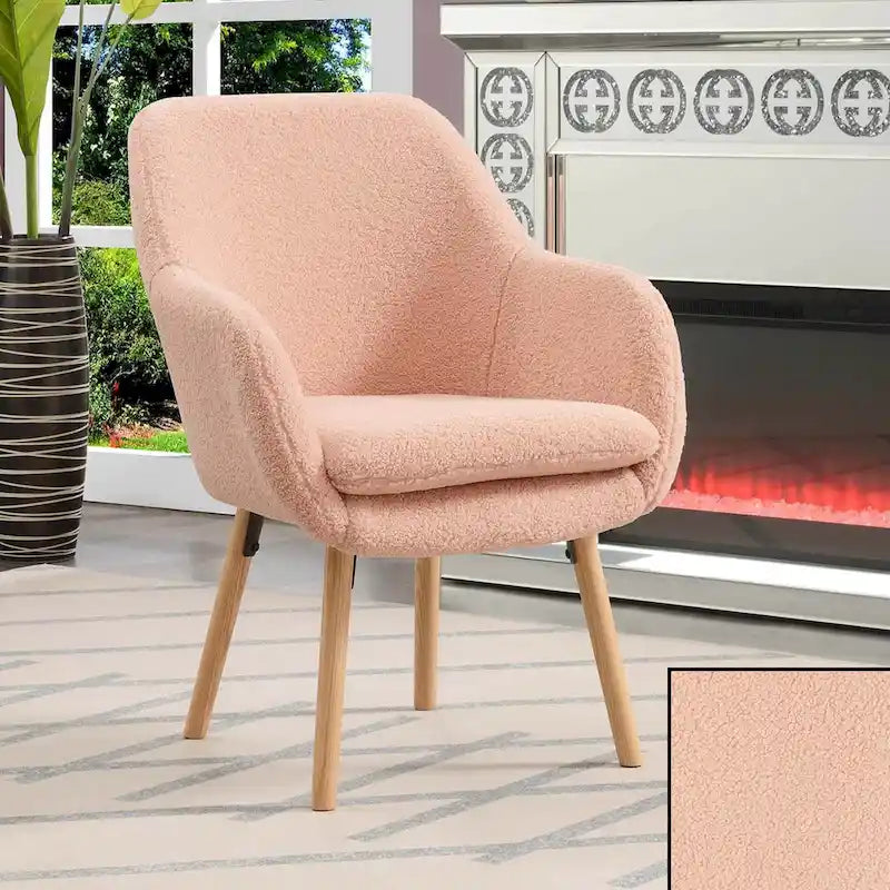 Convenience Concepts Poltrona accent Charlotte Wingback Sherpa Take a Seat