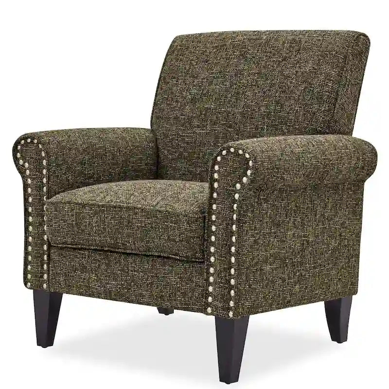 Poltrona Copper Grove Herve con braccioli arrotolati