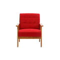 Sedia Mid-Century Modern Accent in legno massiccio, per soggiorno camera da letto studio