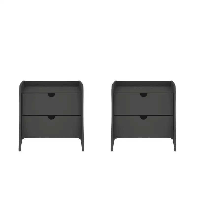 Set of 2 Coney 2 Drawer Nightstands