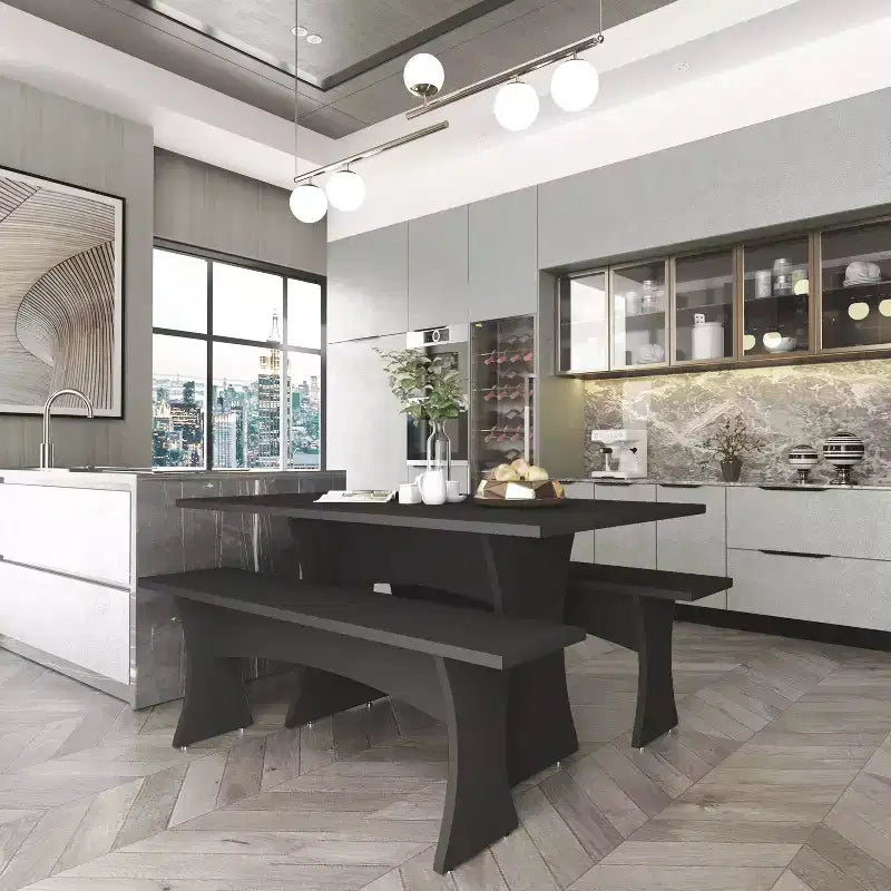 Manhattan Comfort Set da Pranzo Coney 3 Pezzi