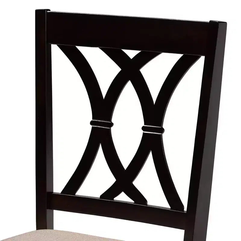 Set da pranzo Baxton Studio Aggie moderno in legno 5 pezzi