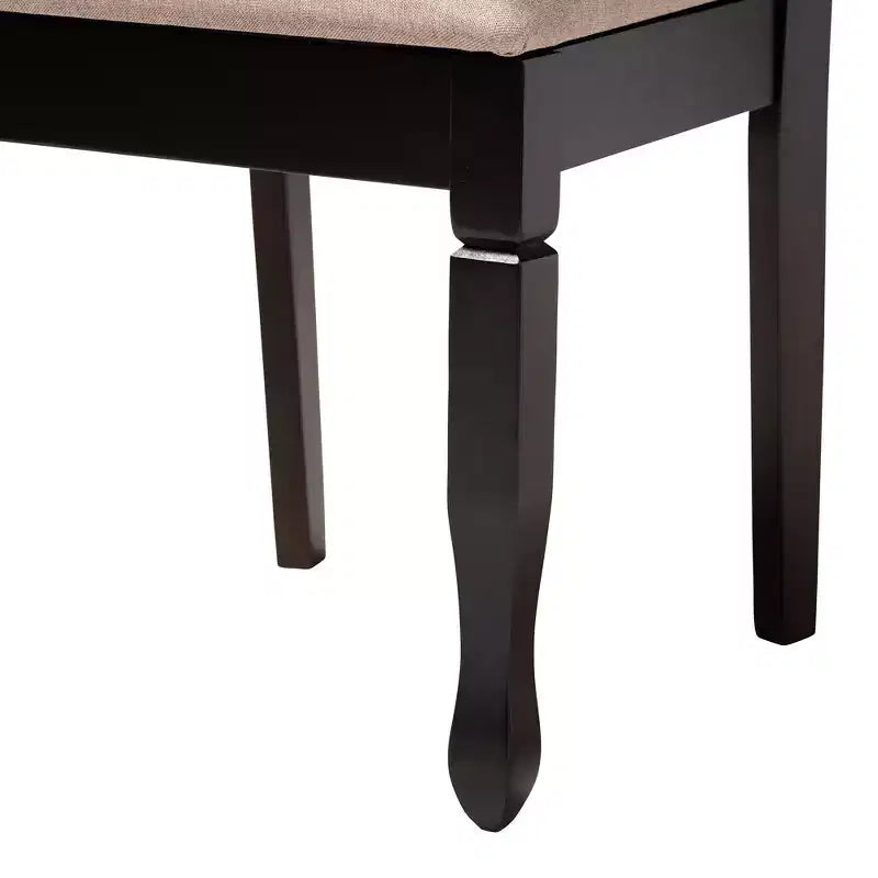 Set da pranzo Baxton Studio Aggie moderno in legno 5 pezzi
