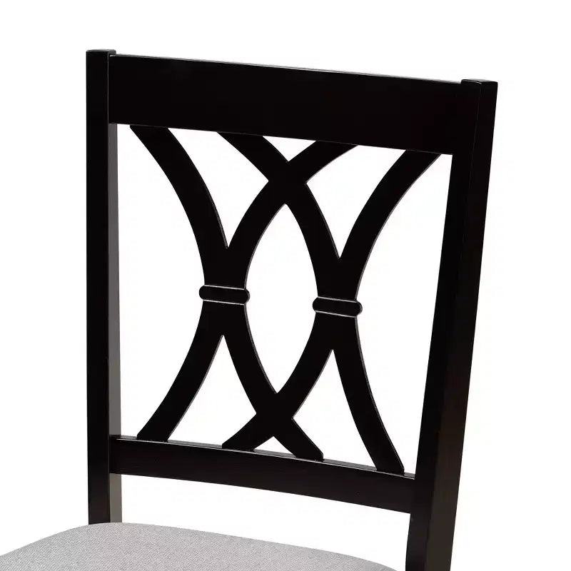 Set da pranzo Baxton Studio Aggie moderno in legno 5 pezzi