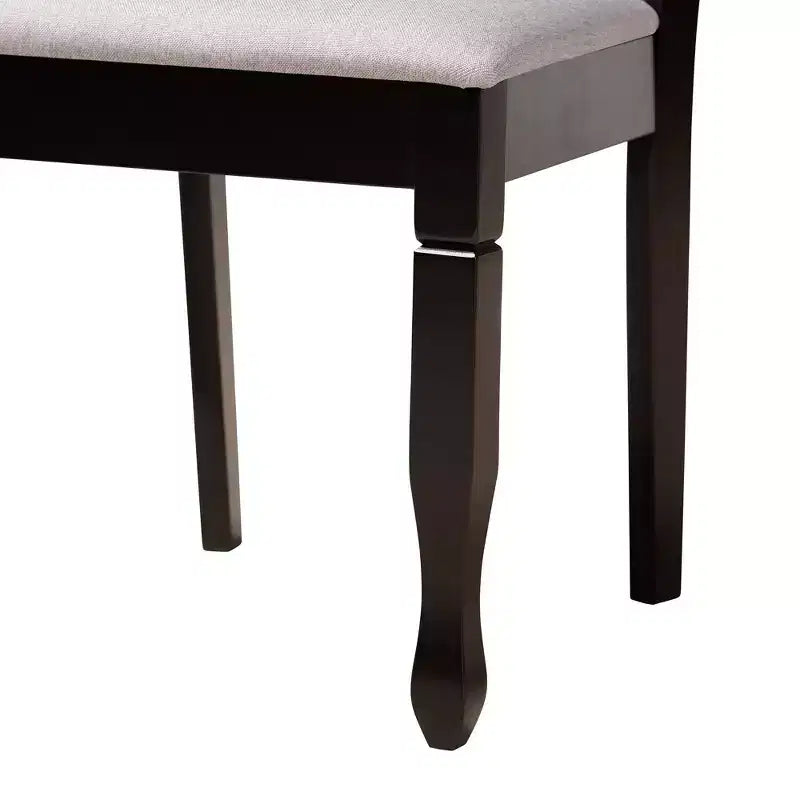 Set da pranzo Baxton Studio Aggie moderno in legno 5 pezzi