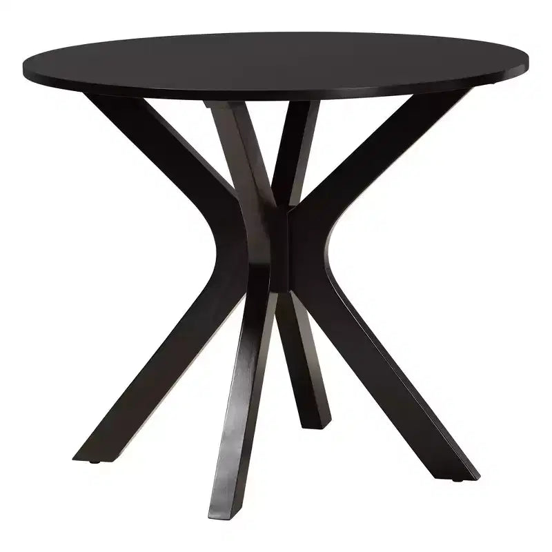 Lore Modern Sand Fabric and Dark Brown Finished Wood 5-Piece Dining Set