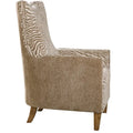 Uttermost Kiango Airy Neutrals Animal Pattern Arm Chair