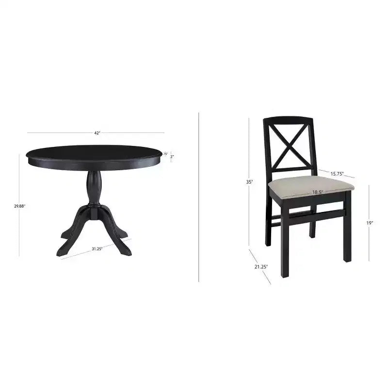Linon set da pranzo Tobin 5 pezzi