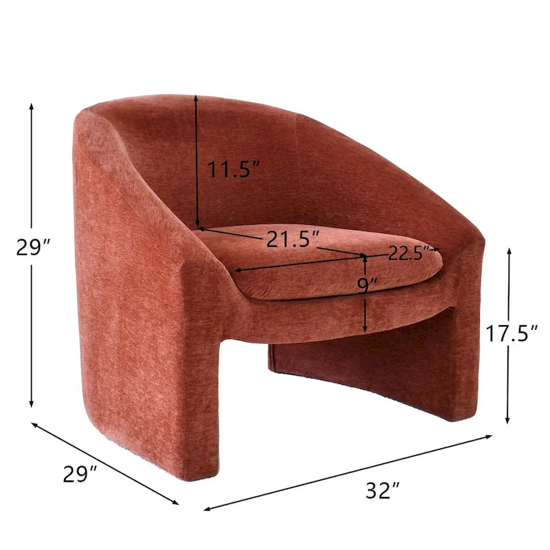 Upholstered Barrel Chair