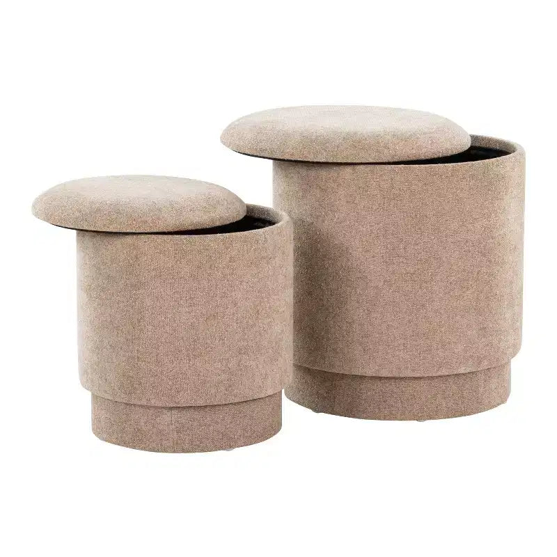 LumiSource Marla gepolstertes Hocker-Set
