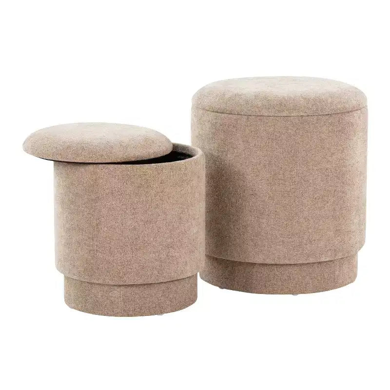 LumiSource Marla gepolstertes Hocker-Set