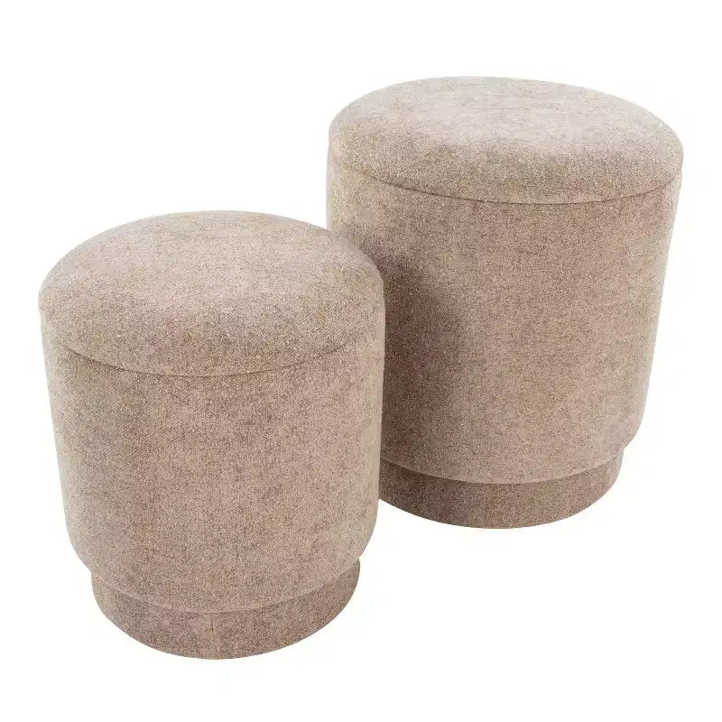 LumiSource Marla gepolstertes Hocker-Set
