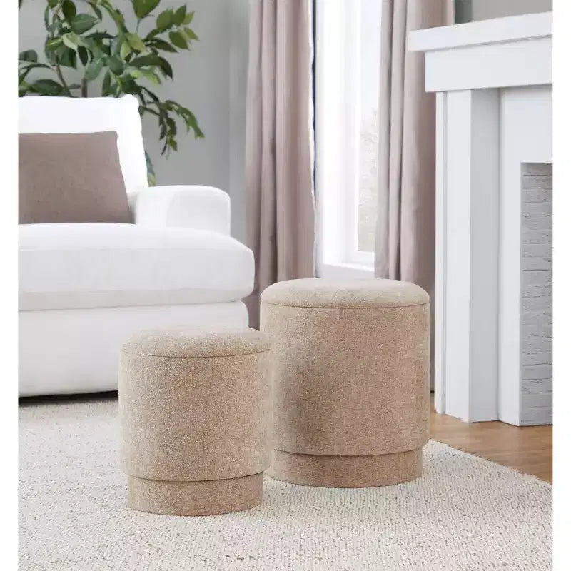 LumiSource Marla gepolstertes Hocker-Set